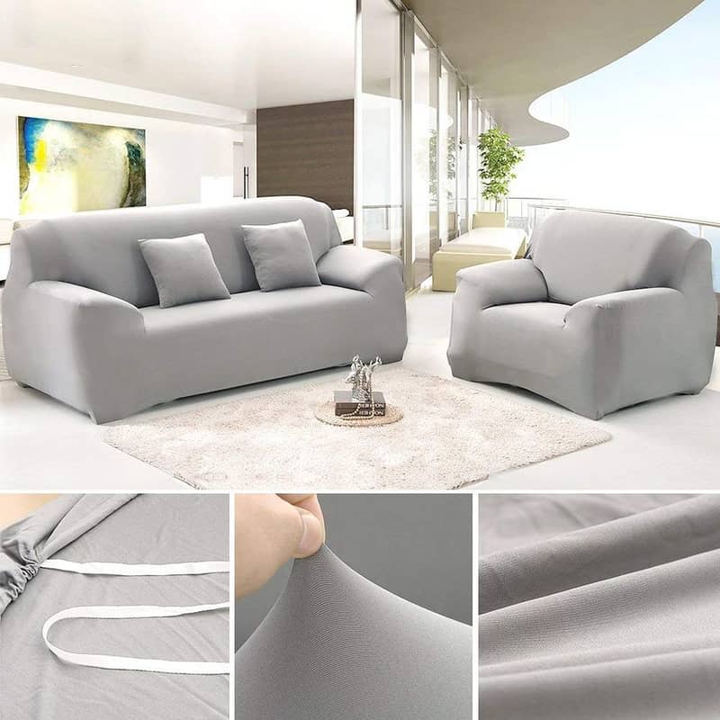 Sofa covers are available in printed and colorful designs. 7