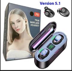 Wireless Bluetooth Earphone V5.1 F9 TWS Headset Waterproof Earbuds