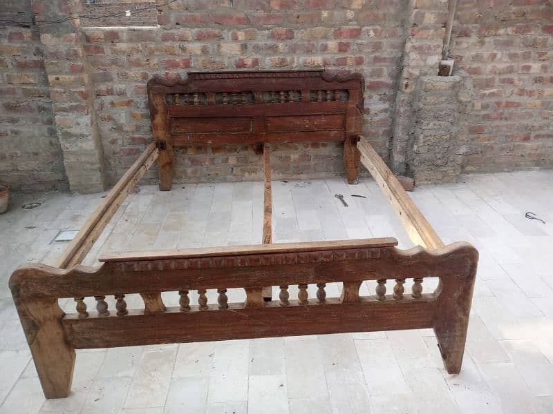 pure wood bed sale 1