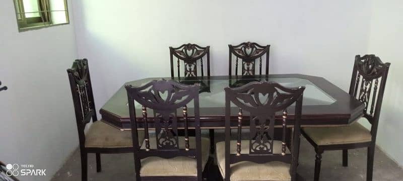 dining table 6 chair 1