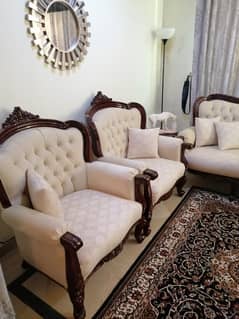 7-Seater sofa set, pure sheesham wood order made