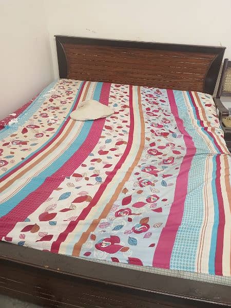 double bed for sell without mattress 1