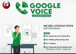 Google voice business available, Us number,