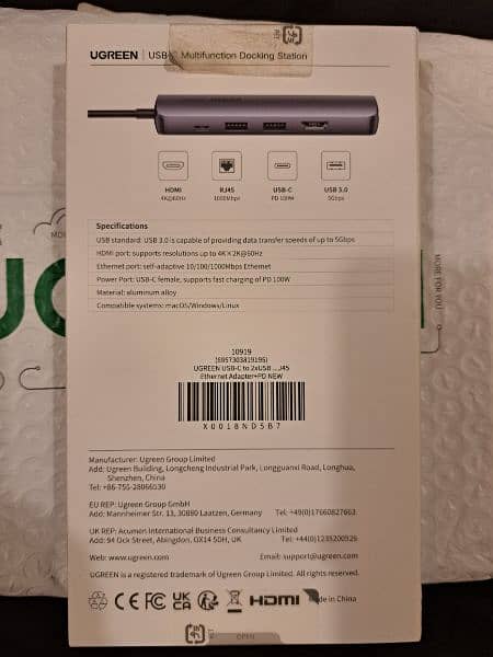 Ugreen Usb-C 4k60h adopter 1