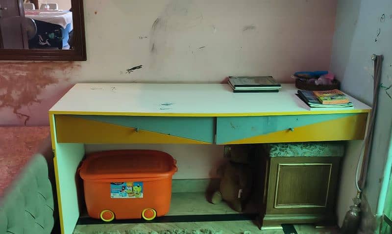 study table set with cabinet 3