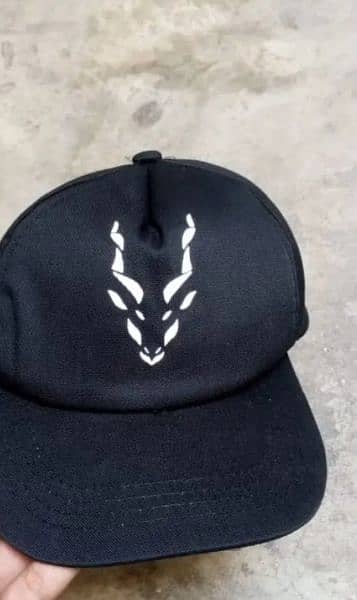 Markhor Cap Stylish logo Hat Black Premium Quality 0