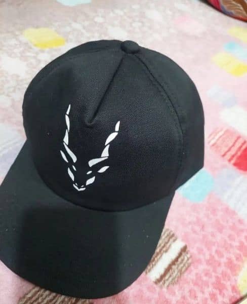 Markhor Cap Stylish logo Hat Black Premium Quality 2