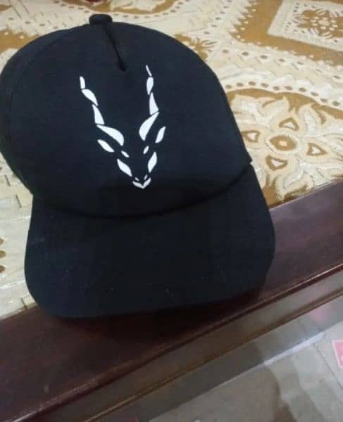 Markhor Cap Stylish logo Hat Black Premium Quality 4