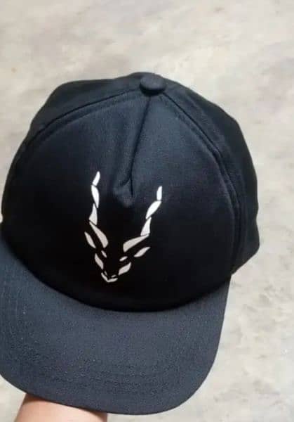 Markhor Cap Stylish logo Hat Black Premium Quality 6