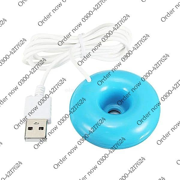 Donut Shape USB Air Humidifier - DIY Essential Oil Diffuser Mist Ma 1