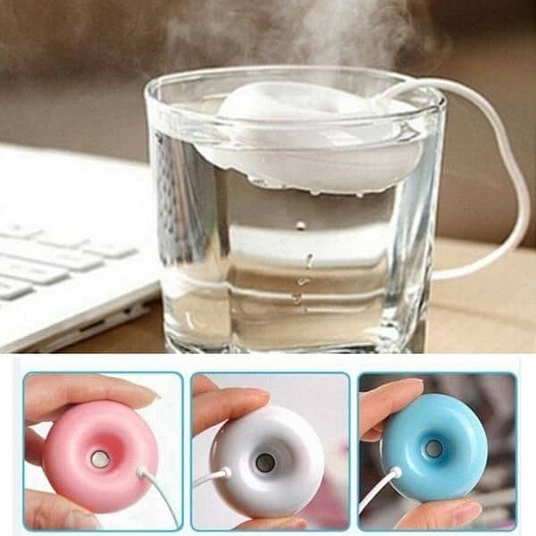 Donut Shape USB Air Humidifier - DIY Essential Oil Diffuser Mist Ma 6