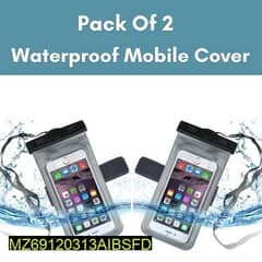 Waterproof mobile cover pack of 2