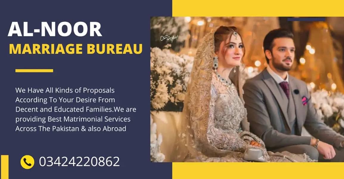 Marriage Bureau ,Online Rishta Services, Match Maker, Abroad Proposal 0