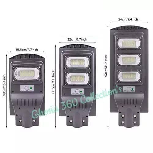 120W LED Solar Street Light Wall Lamp Light Control+Radar Induction 7