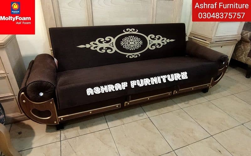 Double bed/Sofa cum bed/Double cumbed/Sofa/L Shape/Combed/Centre table 4