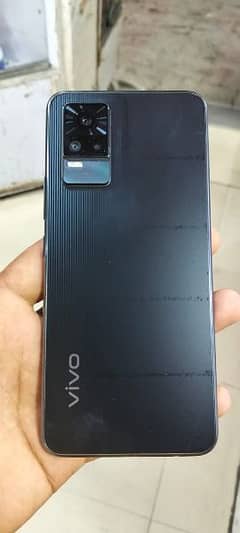 vivo v 21e 8+8 128 condition 10/9 with box charger