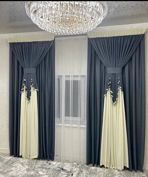 Sofa set/ Curtains|Blinds|Wall Poshish|wall design|curtain 5