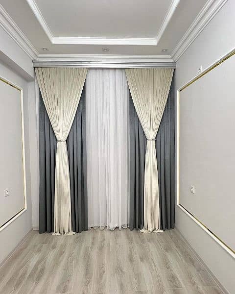 Sofa set/ Curtains|Blinds|Wall Poshish|wall design|curtain 11