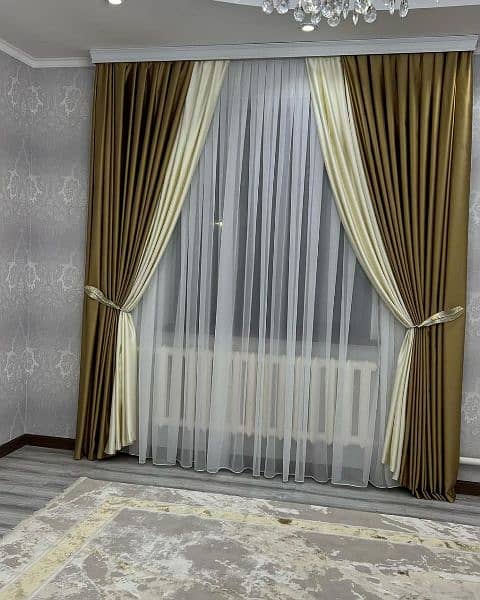 Sofa set/ Curtains|Blinds|Wall Poshish|wall design|curtain 13