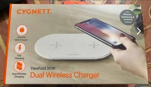 Wireless Qi Chargers - 2 mobile can charge at a time - Brand Cygnett