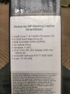 Victus by HP Gaming Laptop 15 | 13gen corel5 |RTX3050