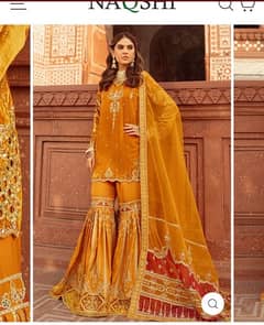 Bridal Mehndi Dress (Brand Naqshi)