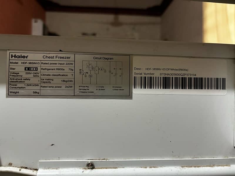 Haier Inverter Freezer 4