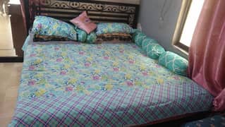 iron rod bed king size without mattress