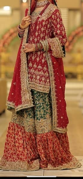 Bridal gharara available for sale, Al Makkah Silk Emporium 0