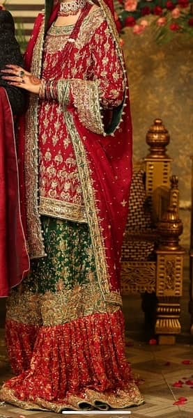 Bridal gharara available for sale, Al Makkah Silk Emporium 1