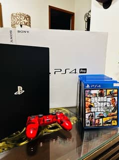 Ps4 Pro (1TB), 11 original USA CDs, 1 orginal controller