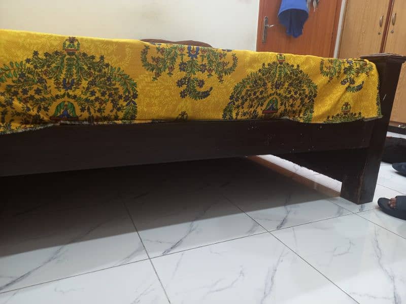 used wooden bed 3