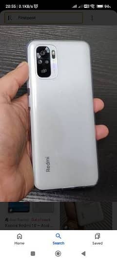 redmi note 10s for sale 8 GB ram  03209099526