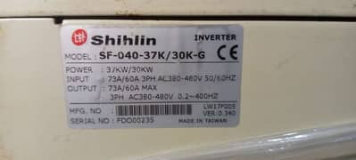 Inverter 37 kw 3ph made in Taiwan