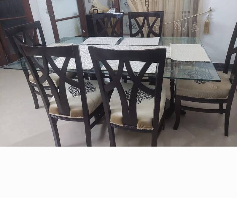 Dinning table with 6 chairs 1