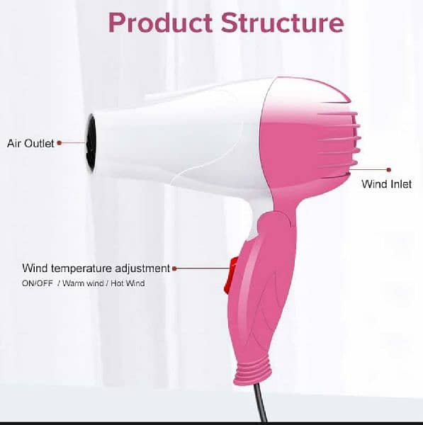 foldable mini Nova hair dryer 1000W for unisex (FREE DELIVERY) 1