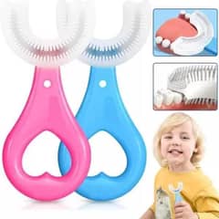 Silicon U-Shaped Toothbrush For Kids Pack Of 3