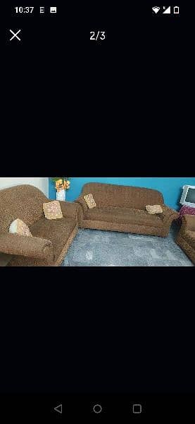 pure solid wood sofa set newly poshesh. 1