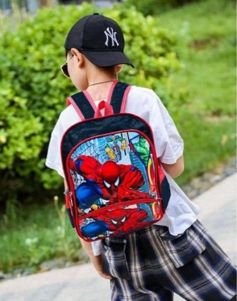 Multifunctional fashionable casual double shoulder school bag 3