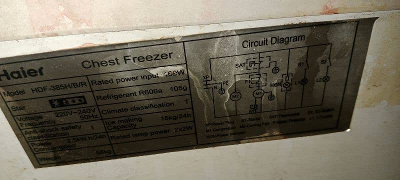 haire deep freezer double door no repair 6