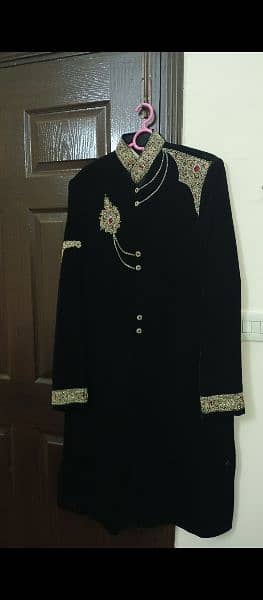 velvet groom sherwani . 0