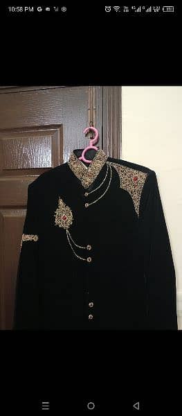 velvet groom sherwani . 1