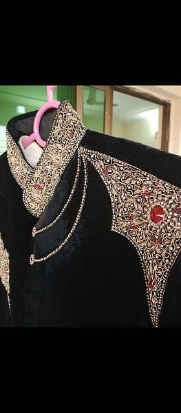 velvet groom sherwani . 2