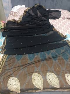 black saree in perfectly new condition