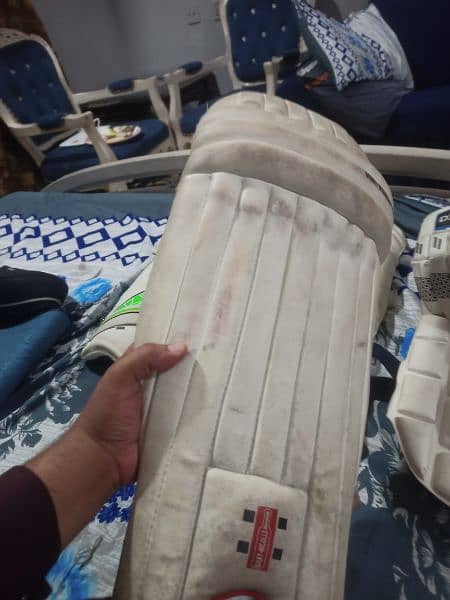 cricket hardball kit new condition bat guard Thai pads halmet all 7