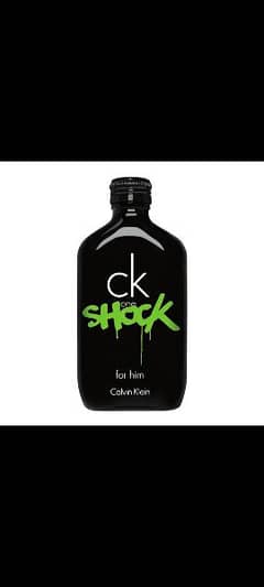 Ck One Shock For Him By Calvin Klein EDT 50 ml.  Bottle Only.