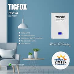 TIGFOX  Lithium Battery (LifePO4) 51.2V, 100Ah, 5120W