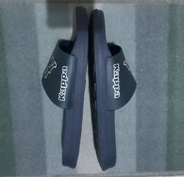 Orignal Kappa Slides Slippers White/navy blue. 4