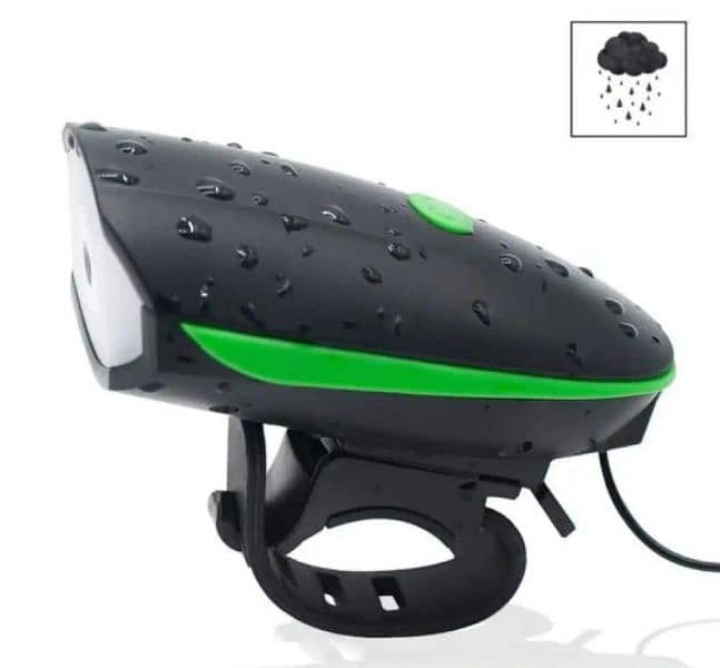 2 in 1 USB Rechargeable Bike Headlight And Bell 1