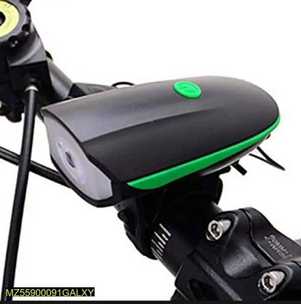 2 in 1 USB Rechargeable Bike Headlight And Bell 2